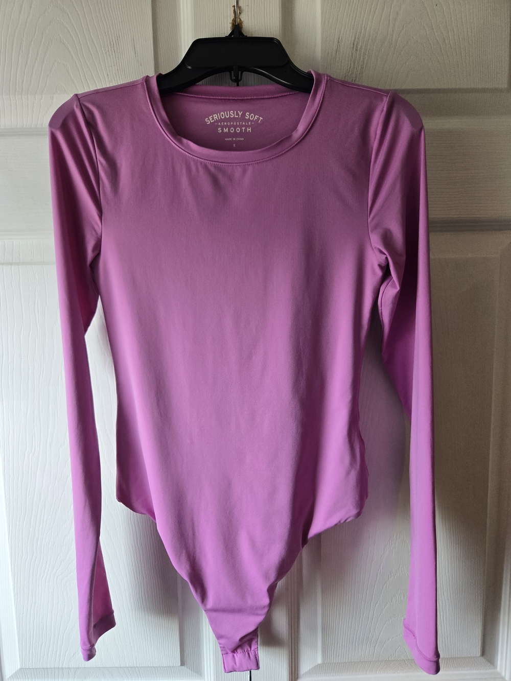 Aeropostale Long-Sleeve Purple-Pink Bodysuit